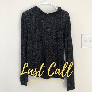 Xhilaration Loungewear Hoodie - Heathered Black